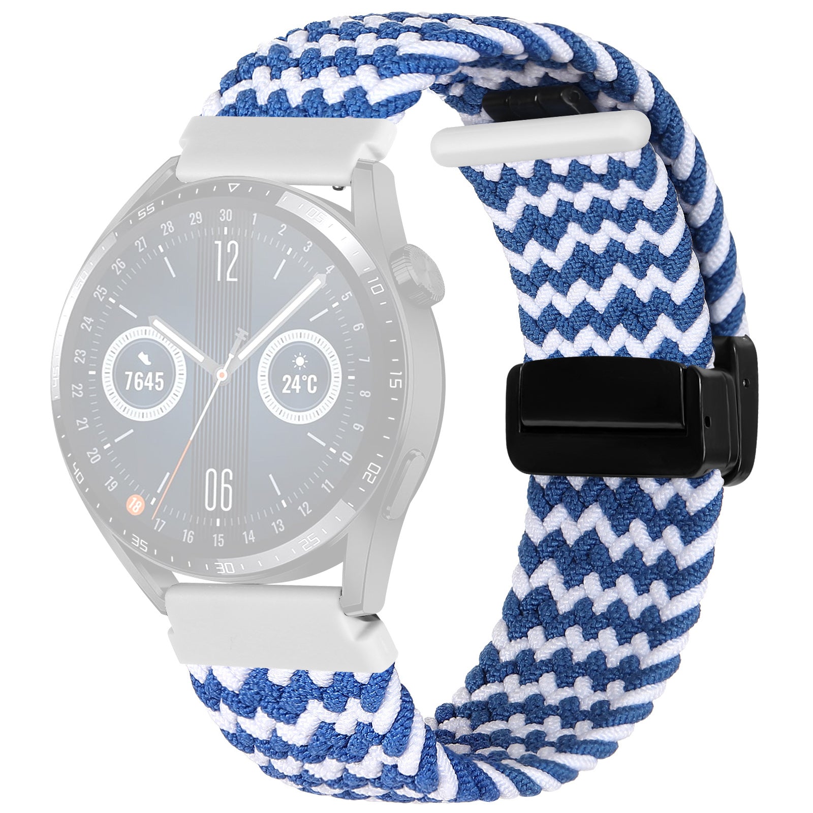 For Garmin Forerunner 265 255 Vivoactive 4 Venu 2 Nylon Watch Strap 22mm Replacement Watchband with Folding Buckle For Garmin Forerunner 265 255 Vivoactive 4 Venu 2 Nylon Watch Strap 22mm Replacement Watchband with Folding Buckle